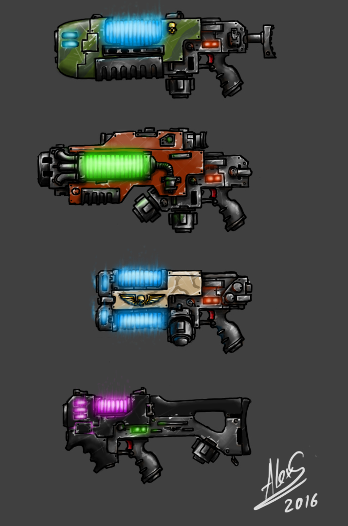 Warhammer 40000 Plasmaguns variants #1