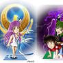 Chibi Olympic Saints: Athena and Shaina-Seiya