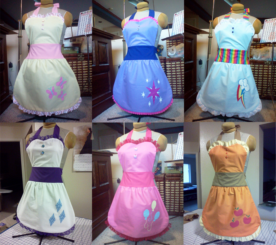 My Little Pony- Aprons by PhantomClark