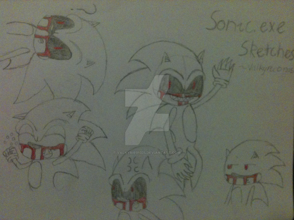 Sonic.exe Sketches by Valkyrie01325 on DeviantArt
