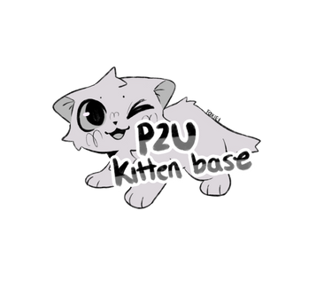 P2U Cat Lineart / Kitten base