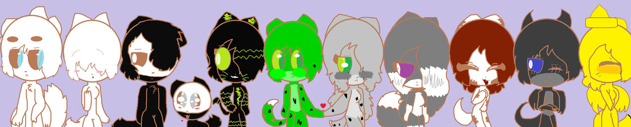 Changed Character List all changed characters i made by Xxgalax on DeviantArt