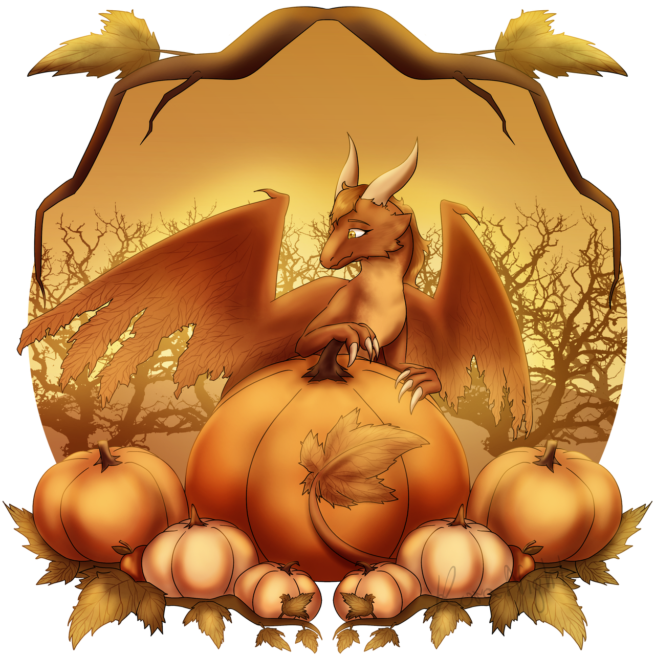 Autumn Dragon by KoraNight on DeviantArt