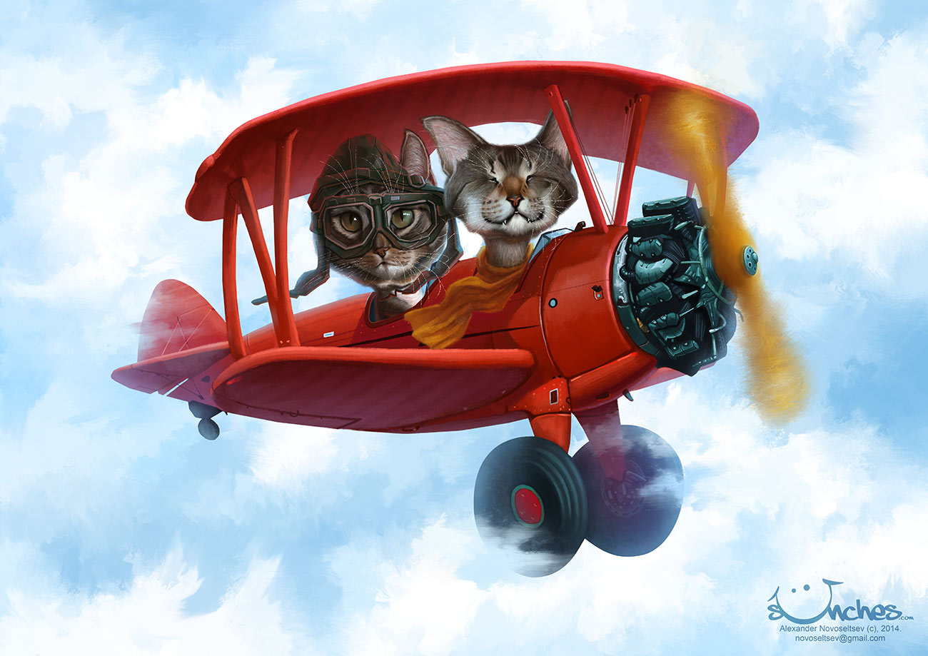 Oskar and Klaus in a PT17 Stearman