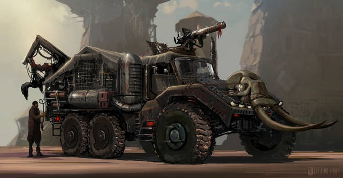 Post-Apocalyptic Hunting Truck