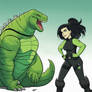 Kim possible shego  godzilla