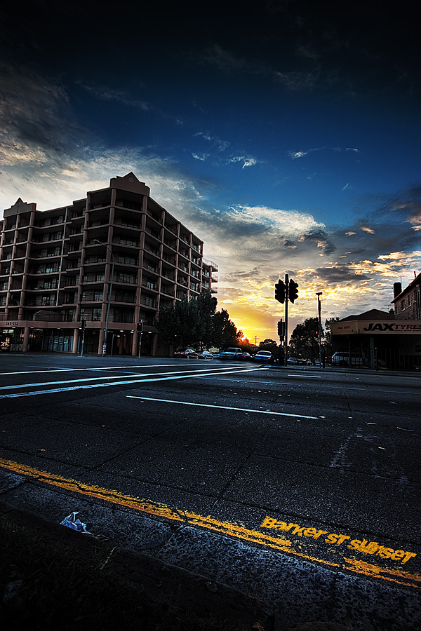 Barker St Sunset