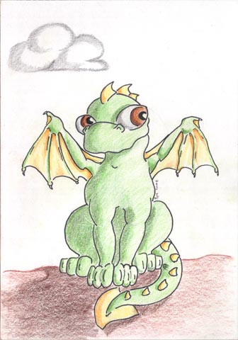 Cartoony dragon