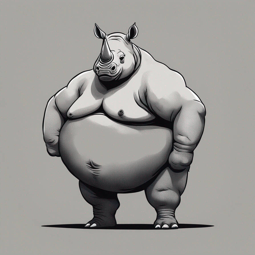 Fat Rinoh Fat Elephant by KheoTheLion on DeviantArt