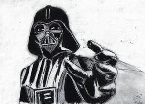 Darth Vader charcoal