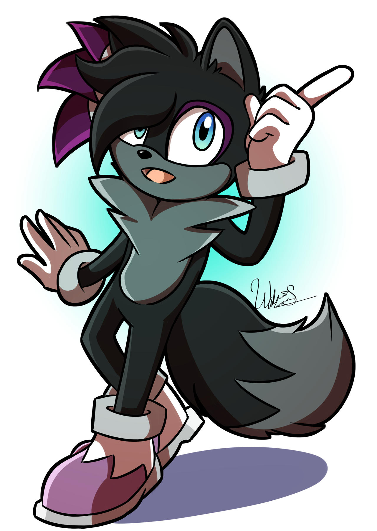 Sonic Wolf OC by XxWaterSpiritsxX on DeviantArt