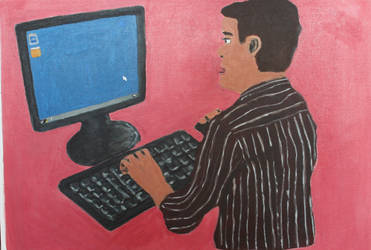 Guy on the computer