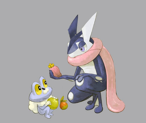 Froakie and Greninja