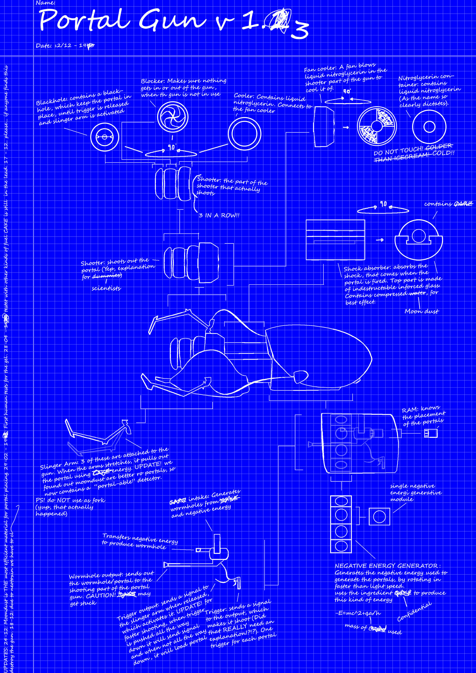 Portal Gun BluePrint (unofficial) by TheKillerUnicorn on DeviantArt