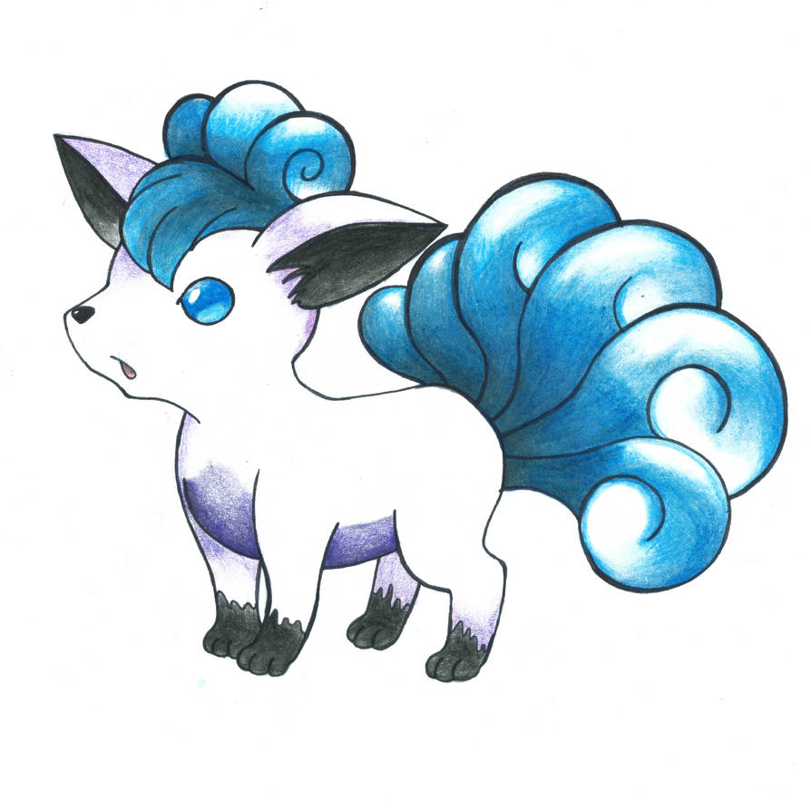 Blue Vulpix (colour pencil) by JessicaDodgson on DeviantArt