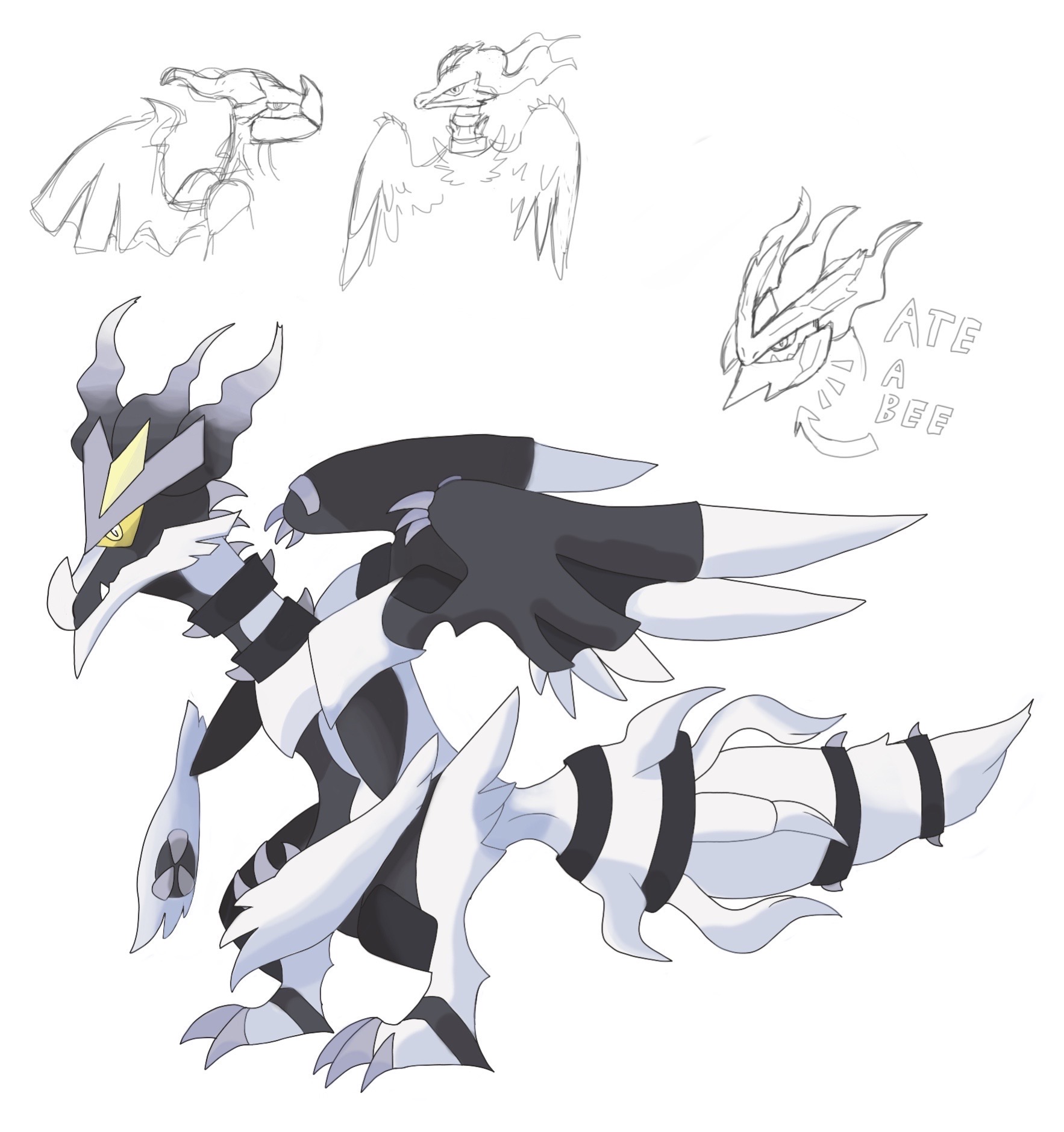 Zekrom, Kyurem and Reshiram by Queen-Clam on DeviantArt