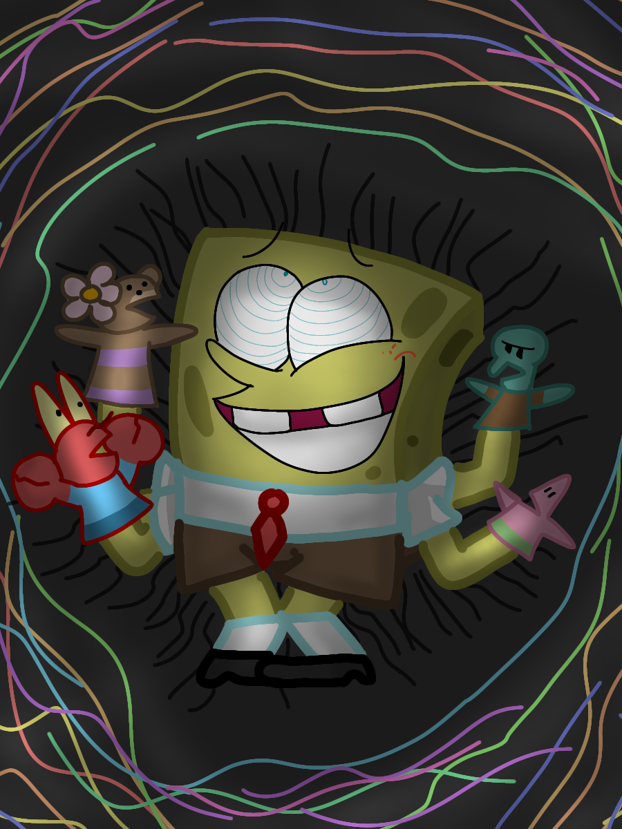 SpongeBob is Sick! - mariondomenei - Digital Art, People & Figures