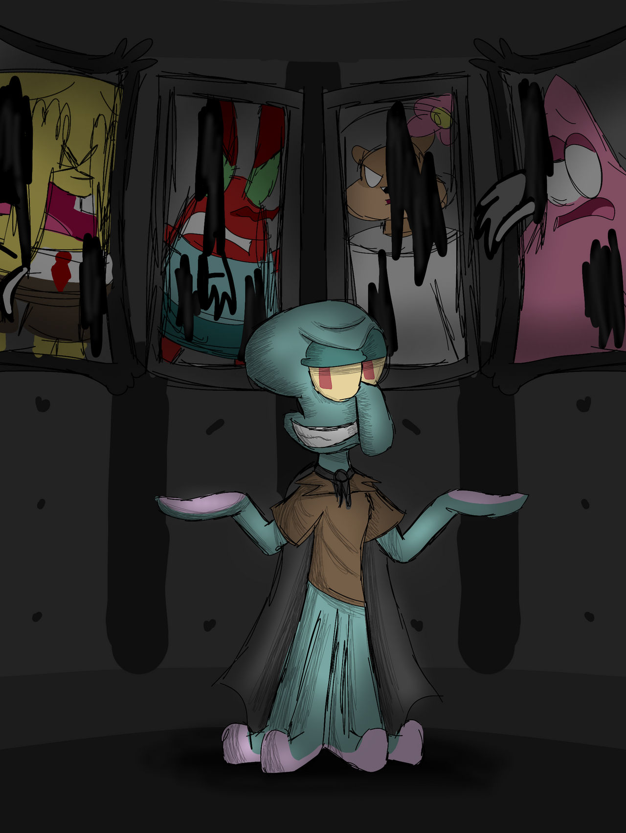 Spongebob: Picturing Revenge by artsymongoose on DeviantArt