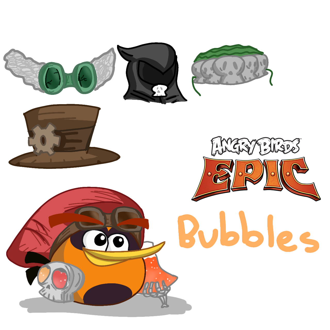 Angry Birds Epic Concept: Bubbles by artsymongoose on DeviantArt