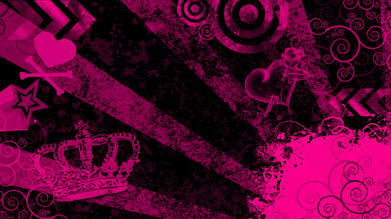 Emo wallpaper pink by XxTenshiDarkxX on DeviantArt