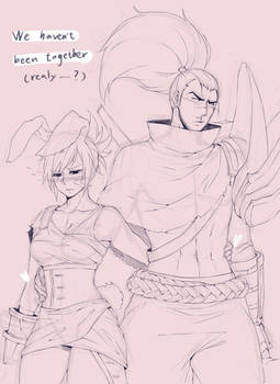 Yasuo X Riven doodle