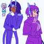Purple ladies