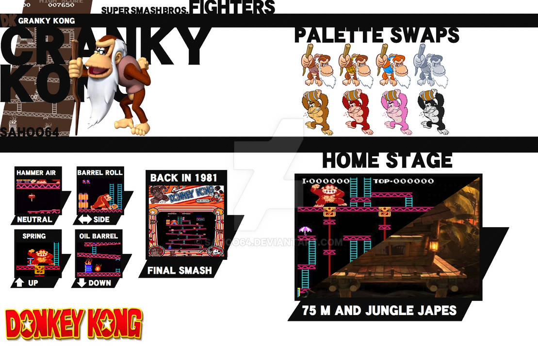 SSB file : Cranky Kong by Sahoo64 on DeviantArt