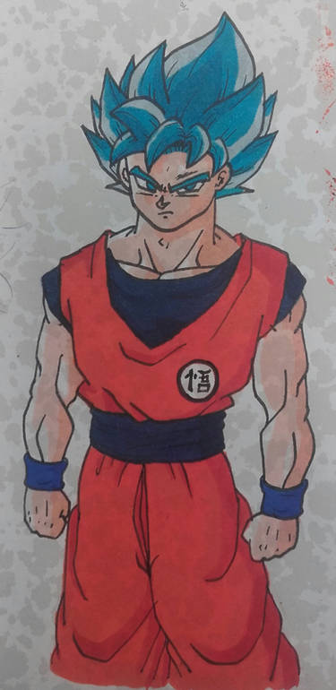 Goku ssj blue manga colors by Gigagoku30 on DeviantArt