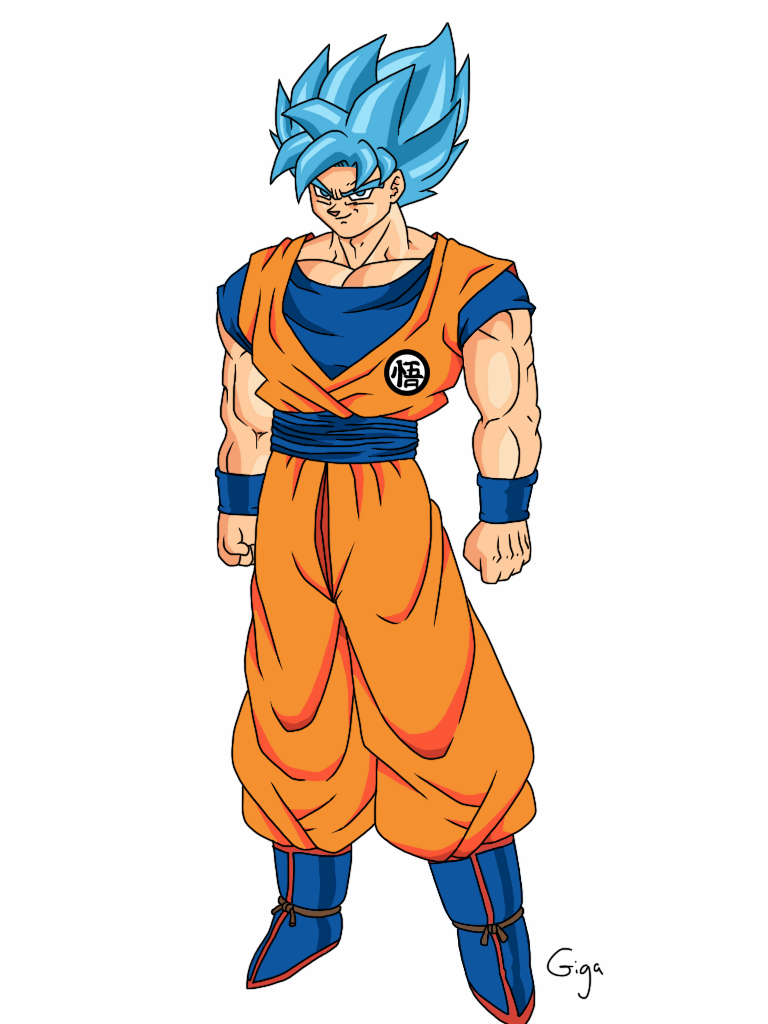 Goku Ssj Blue Full Power Manga Png by JosueOneTour on DeviantArt