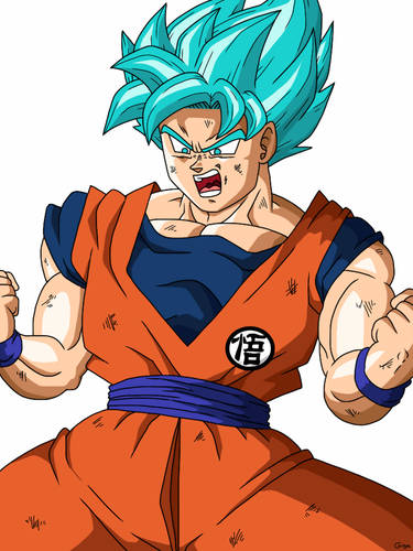 Goku SSJ Blue - Desenho de kuramaggg - Gartic