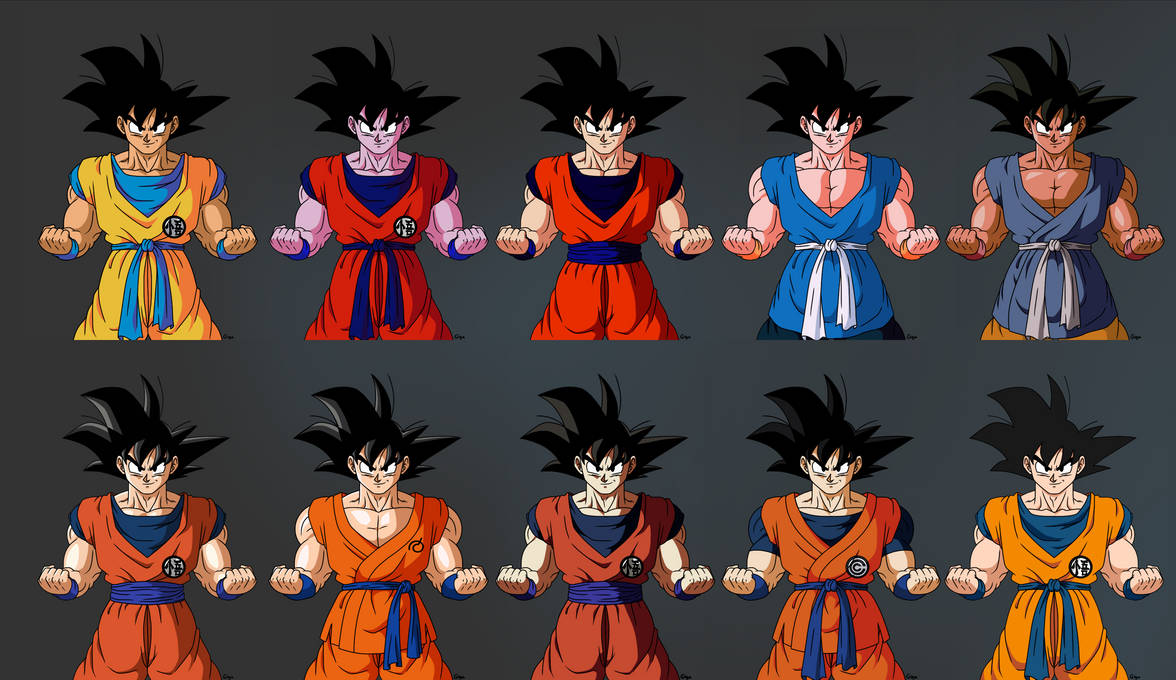 Goku Color Palette