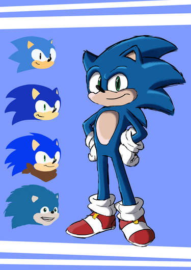 Classic Sonic: Sonic 30th (1991) by SKCollabs on DeviantArt