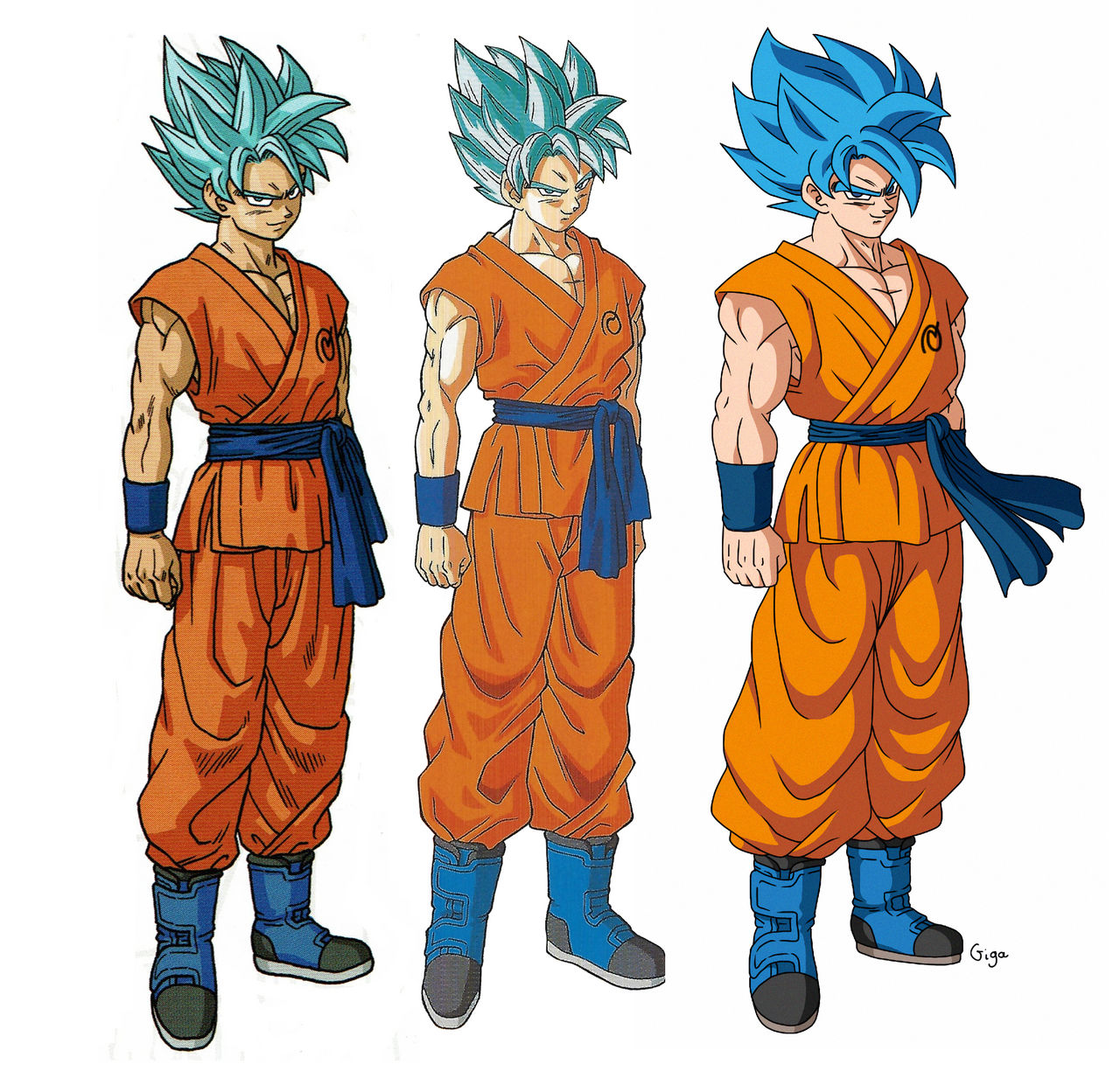 Goku blue redraw by Gigagoku30 on DeviantArt