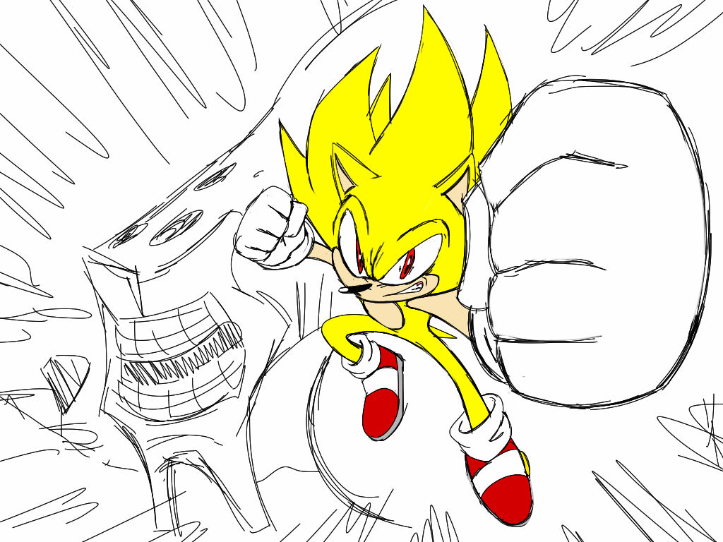 Sonic VS Sonic fleetway by wallacexteam on DeviantArt