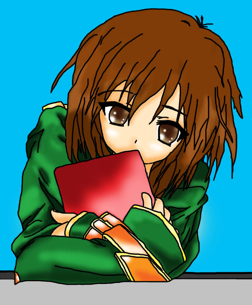 Shy Anime Girl by Dom-Geval on DeviantArt