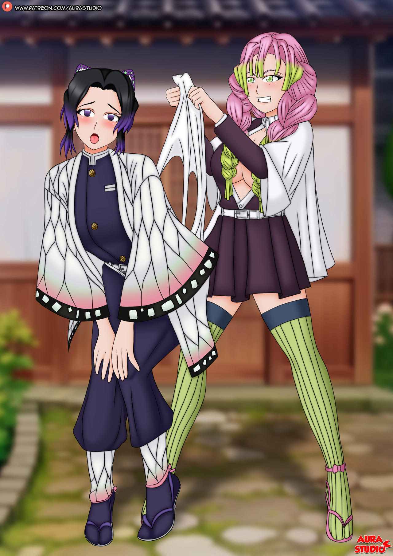 Mitsuri And Shinobu Wedgie Clothes Version By Aurastudio On DeviantArt mitsuri-and-shinobu-wedgie-clothes-version-by-aurastudio-on-deviantart