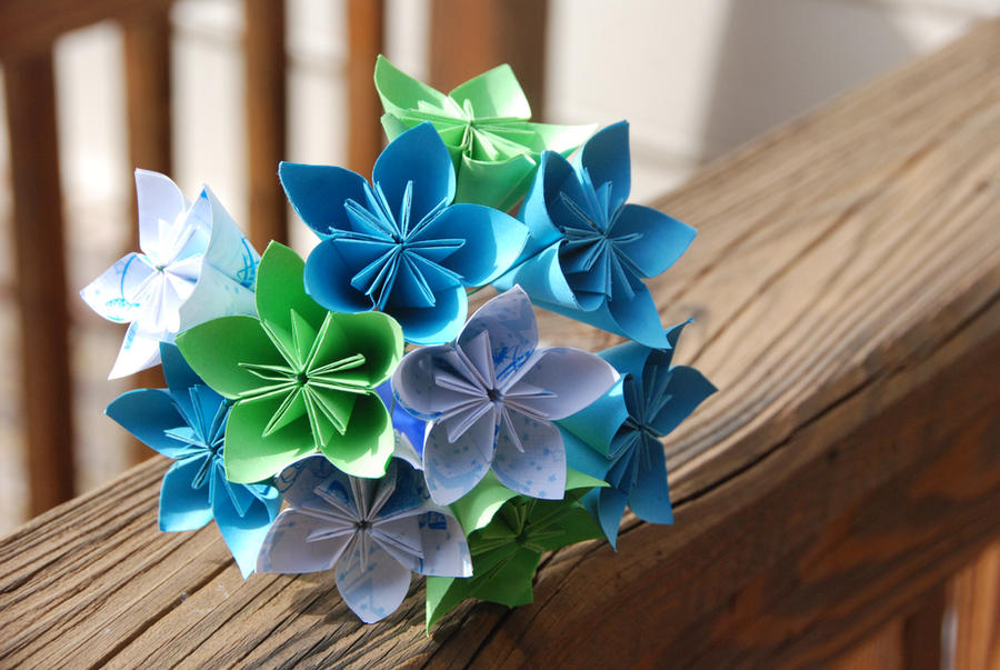 Origami Wedding Bouquet by lisadeng
