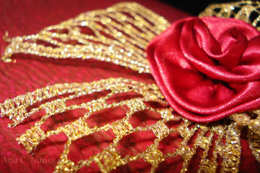 Gold Threads, Rose Heart by DreamGazer-NightAnge