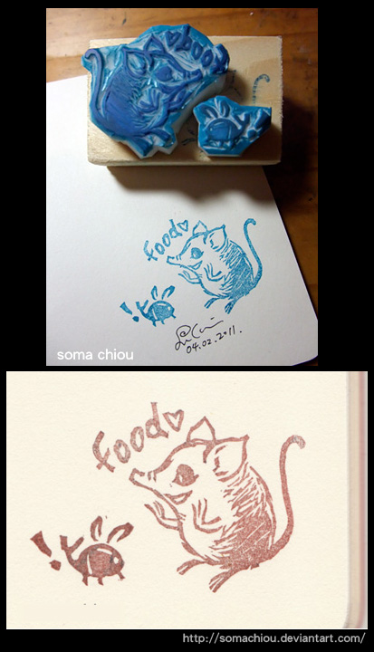 Elephant Shrew Eraser Stamp