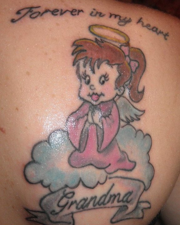 My tattoo in memory of grandma by lizzybaby7186 on DeviantArt My tattoo in memory of grandma by lizzybaby7186 on DeviantArt