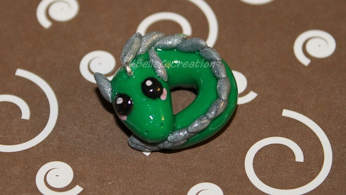 Chibi Green Dragon Charm