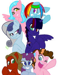 My mane 6 [Midnight Shimmer inclouded]