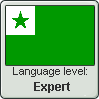 Esperanto language level expert