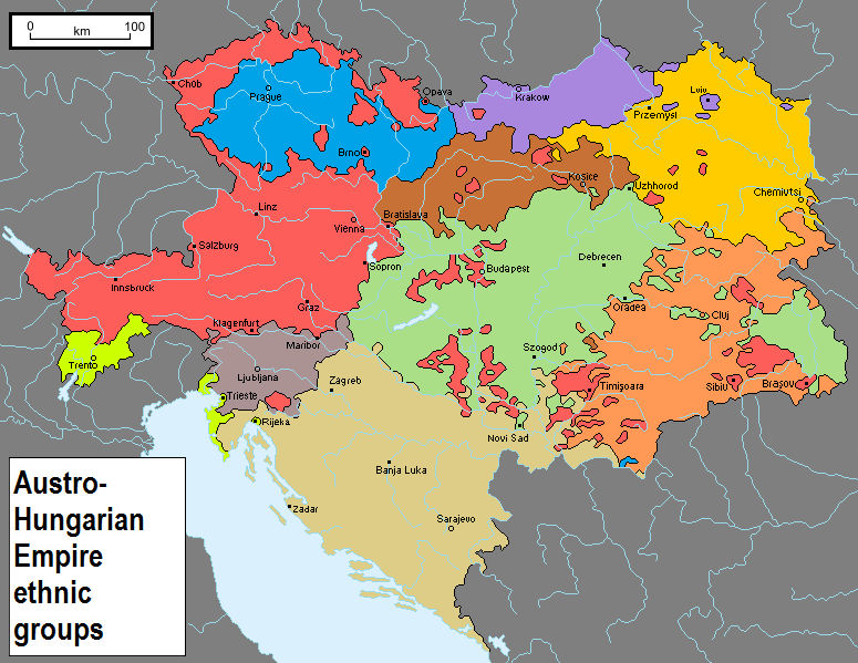 Ethnic groups of the Austro-Hungarian Empire by GiovanGMazzella on DeviantArt