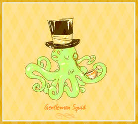 ..gentleman squid.. by tentaclees