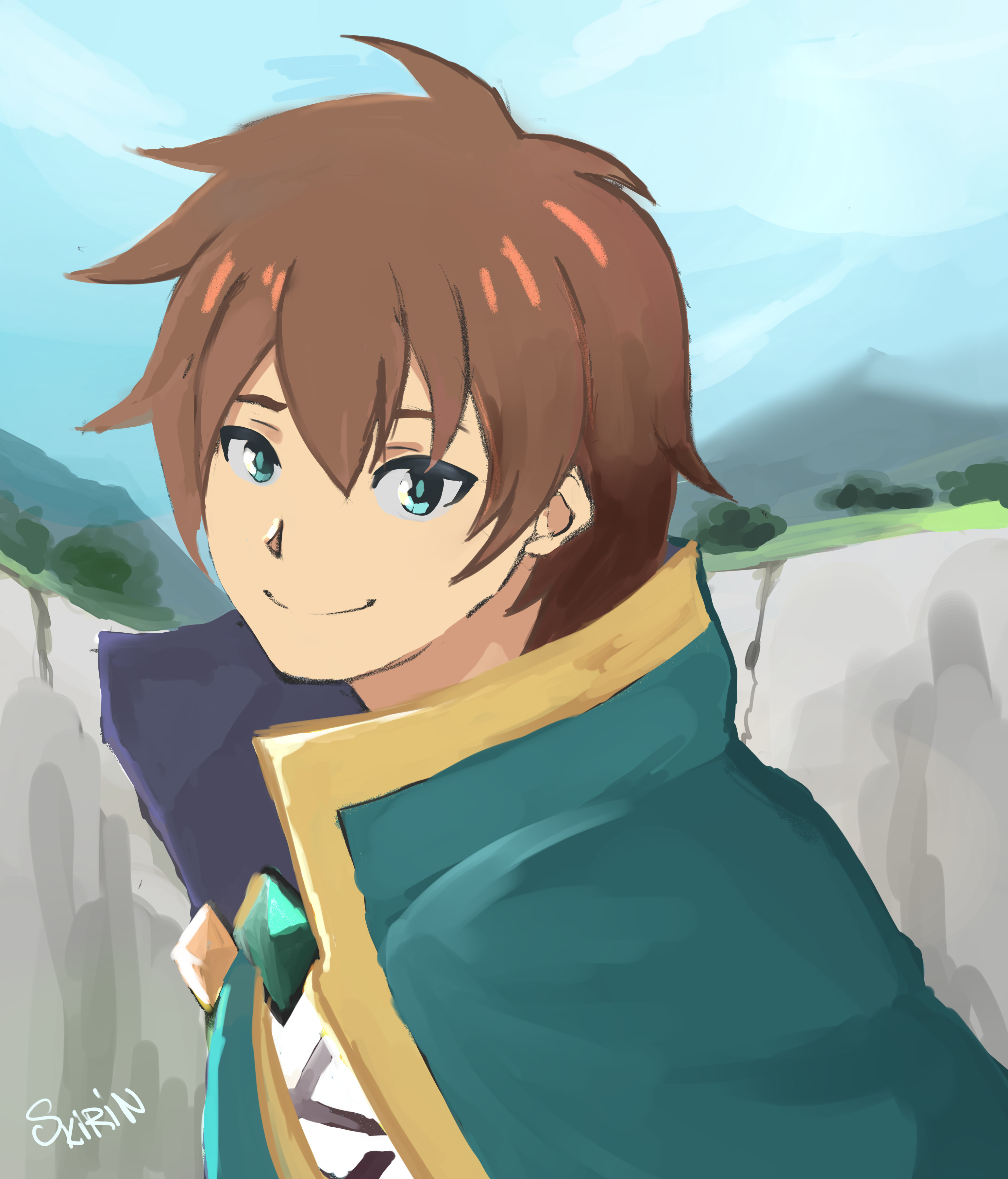 Konosuba - Kazuma Satou by BlueWolfArtista on DeviantArt