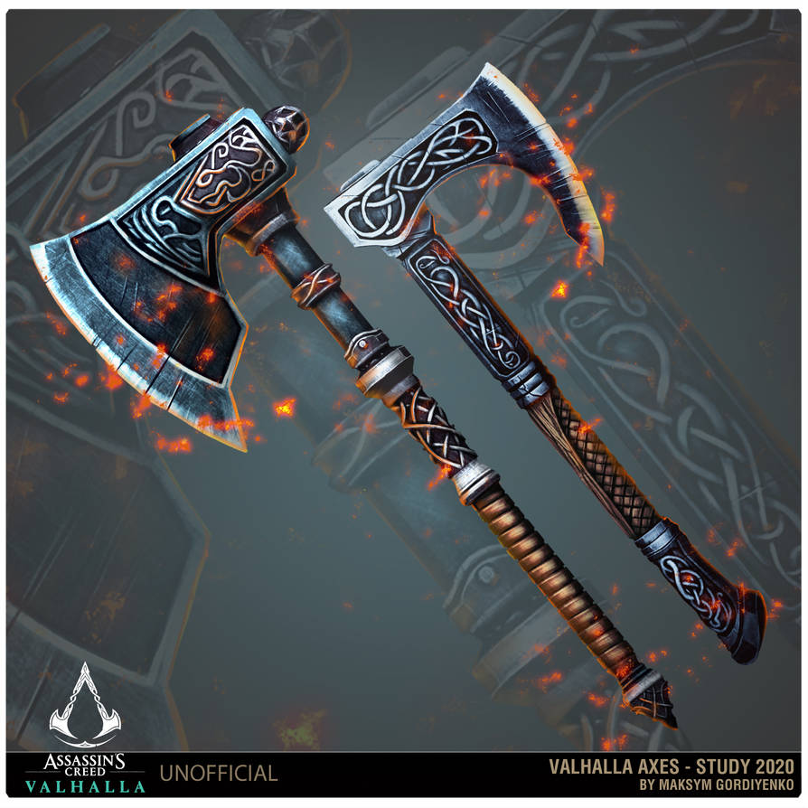 Assassins Creed: Valhalla weapons study - Axes by Sattriel on DeviantArt