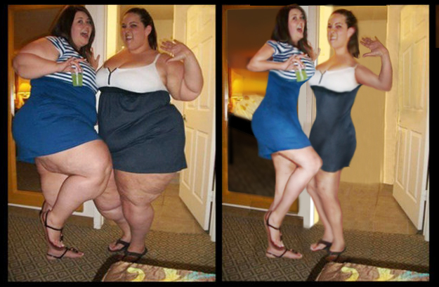 fat people weight loss photoshop