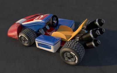 3D Super Mario Kart Cinema 4D