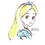 Alice In wonderland Disney sketch